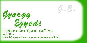 gyorgy egyedi business card